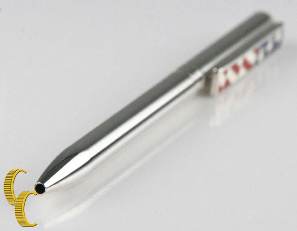 Tiffany & Co Sterling Silver .925 American Flag Patriotic Pen Great Gift!
