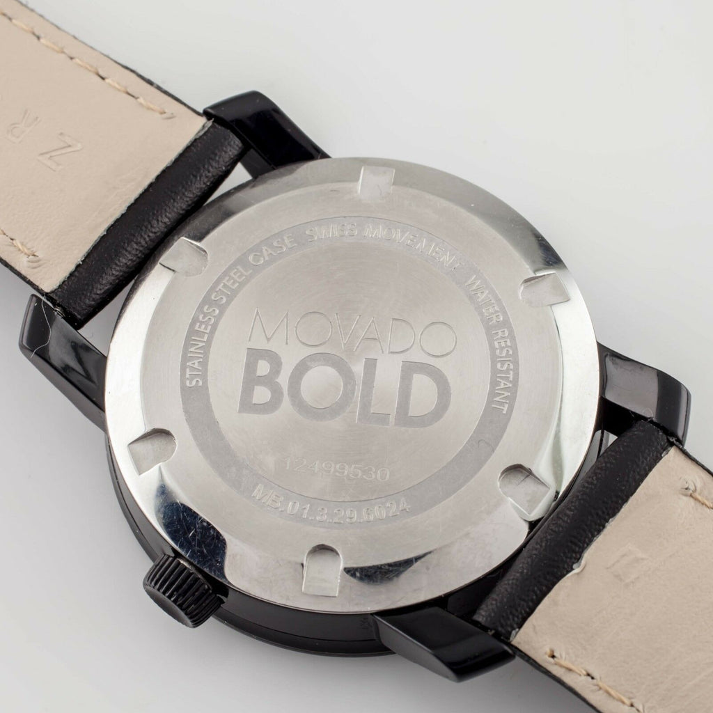 Movado Unisex Bold Quartz Watch w/ Crystal Noon Marker 3600086