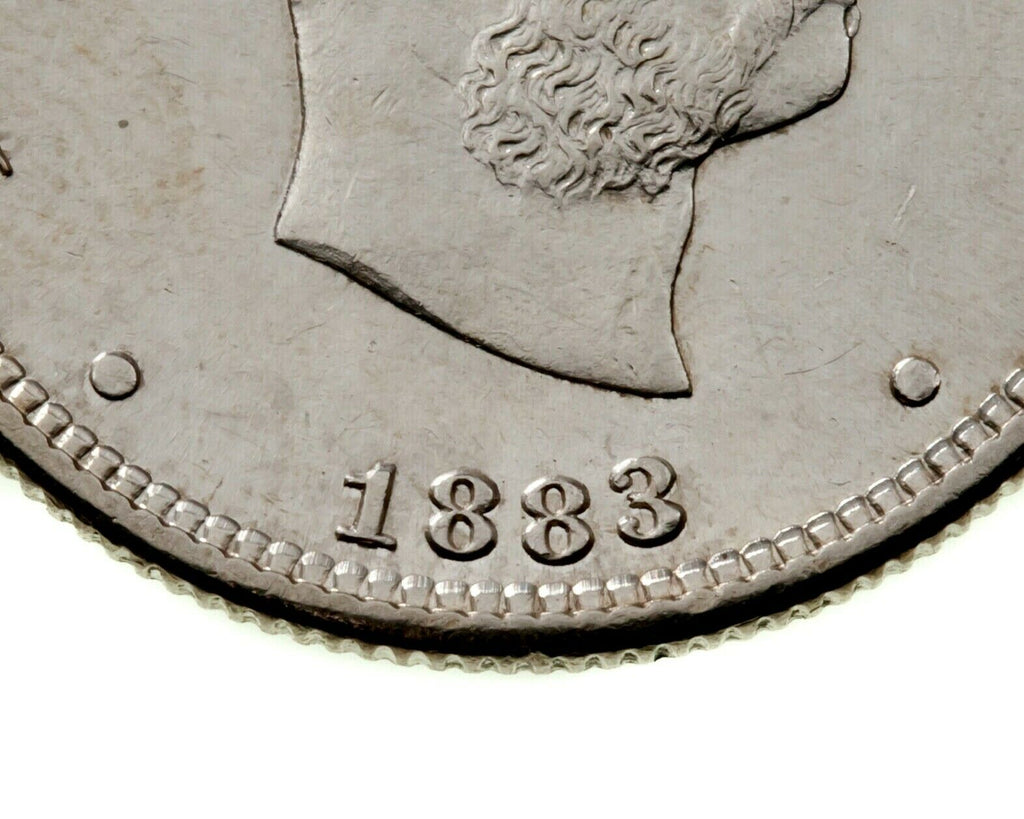 1883 Kingdom of Hawaii Silver 1/4 Dollar (Unc) Kalakaua 25c