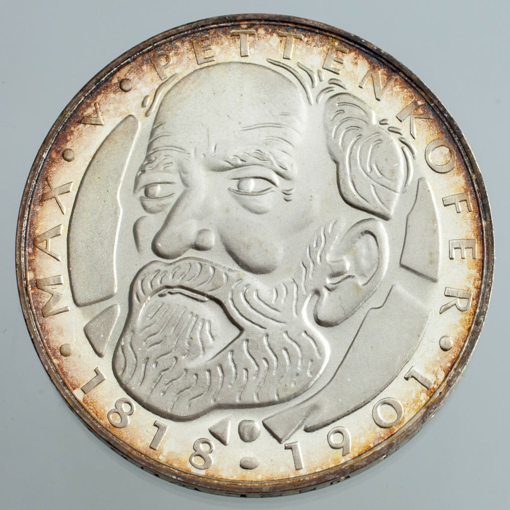 1968-D German Silver 5 Mark Proof Munich Mint KM #123.1