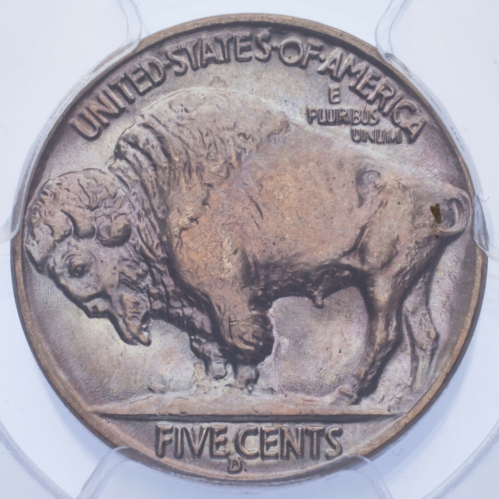1938-D/S 5C Buffalo Nickel Graded by PCGS as MS-66+
