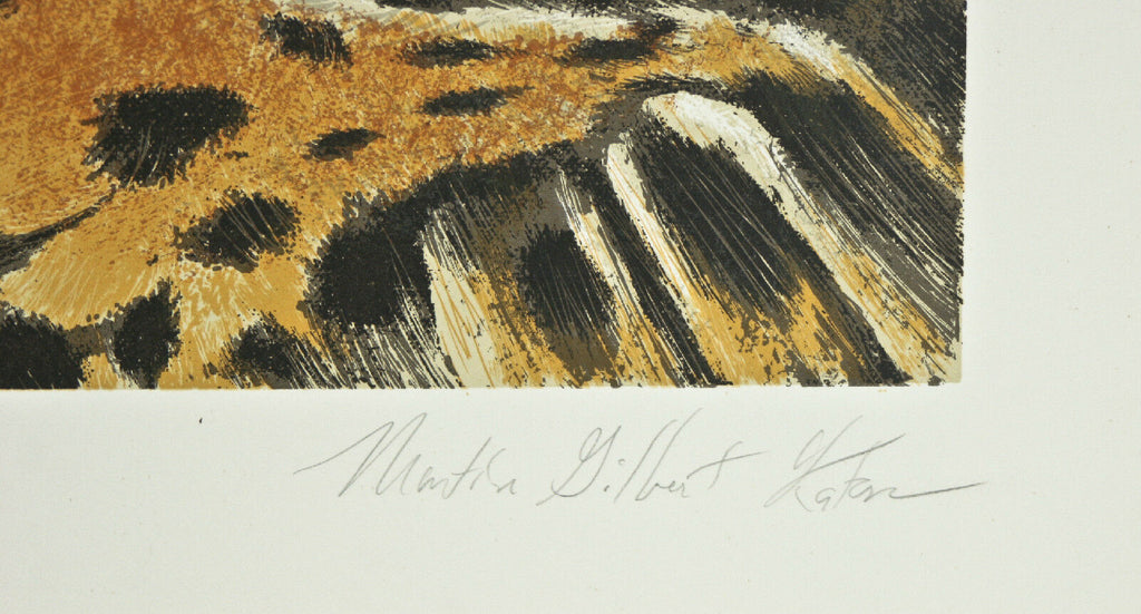 "South American Jaguar" by Martin Gilbert Katon Signed Trial Proof TP Lithograph