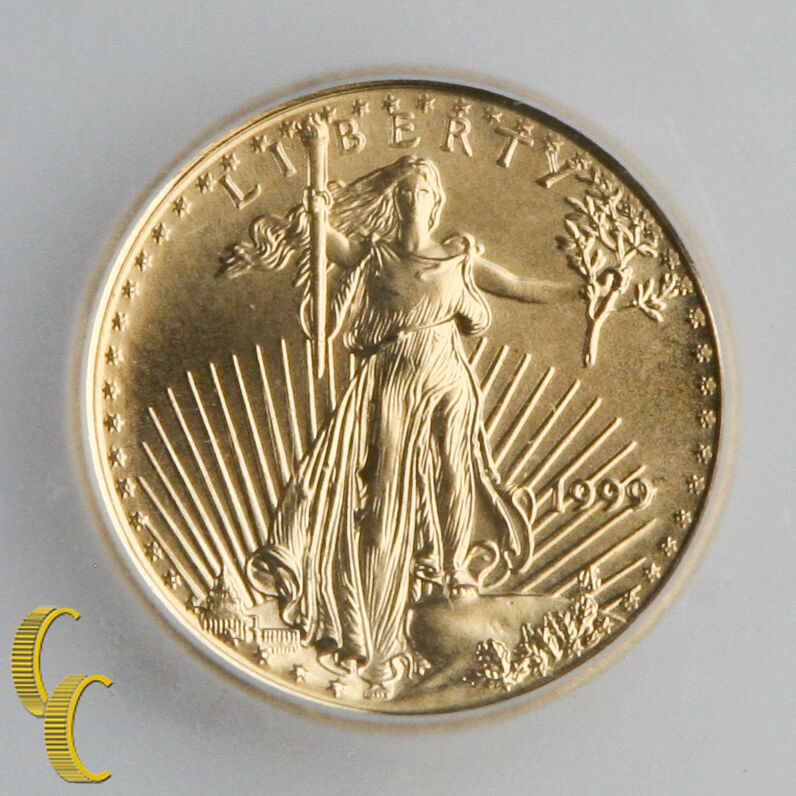 1999  1/10 Ounce $5 Gold American Eagle Graded MS-69 by ICG Gold Bullion