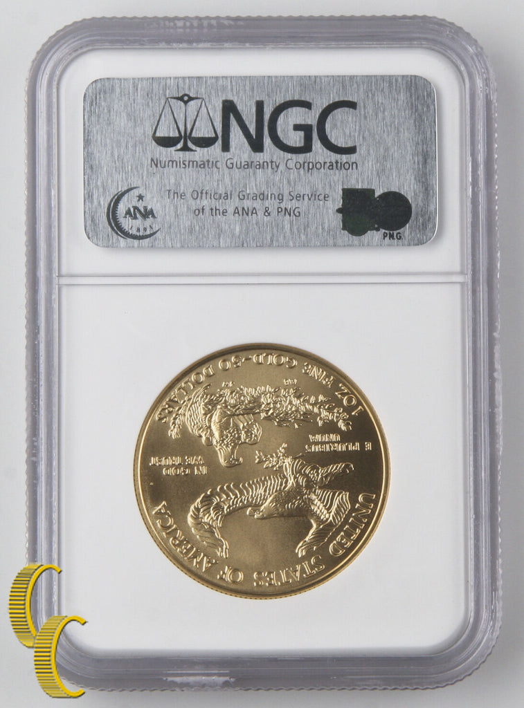 2006-W Burnished Gold Eagle $50 1 oz. Bullion Graded by NGC MS-69 Early Releases