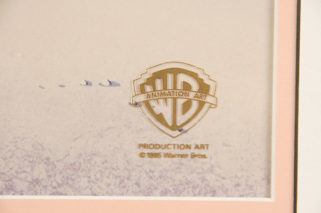 Original Warner Bros. Animation Cel of Hampton Pig from Tiny Toons w/ CoA