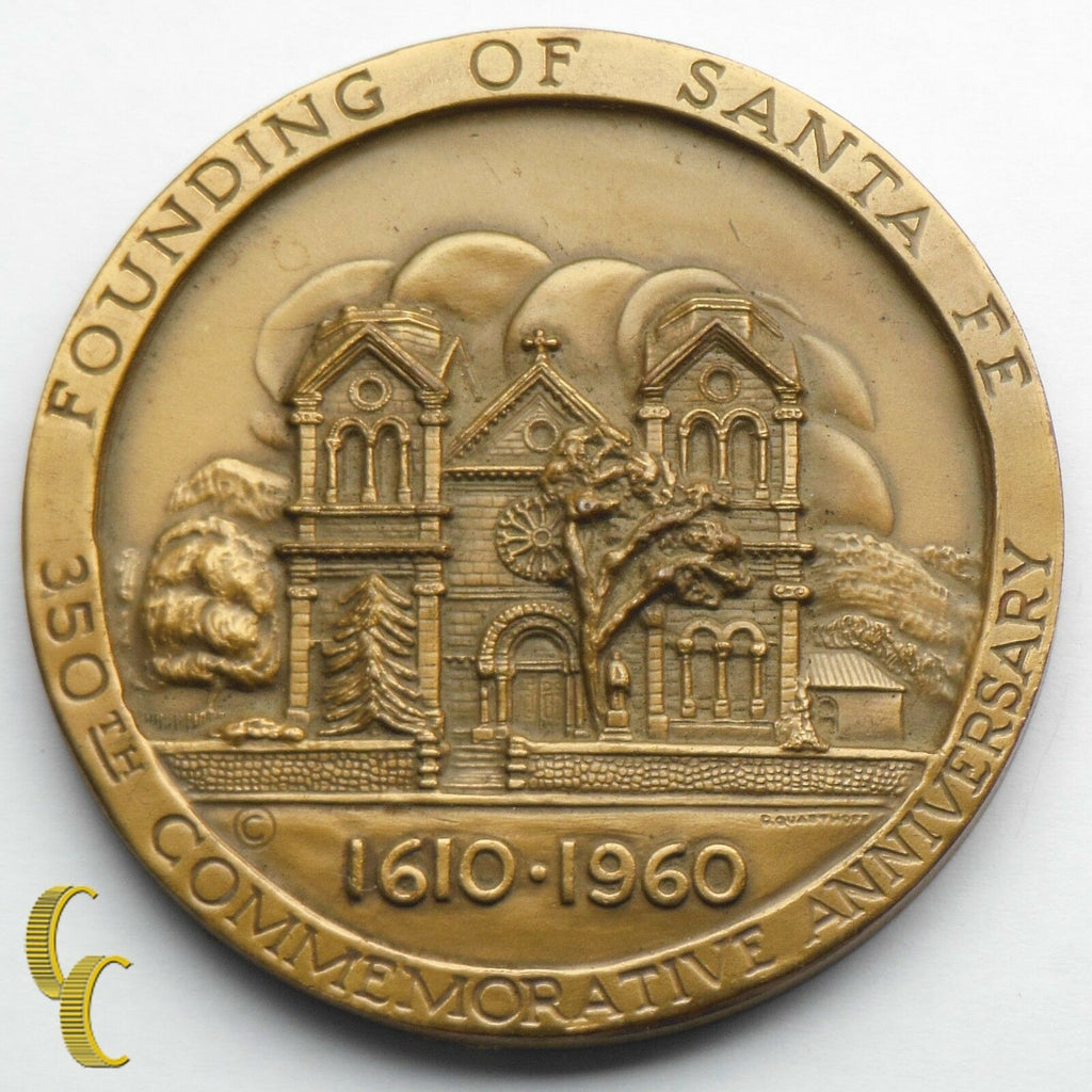 1610-1960 Founding of Santa Fe 350th Anniversary Commemorative Medal