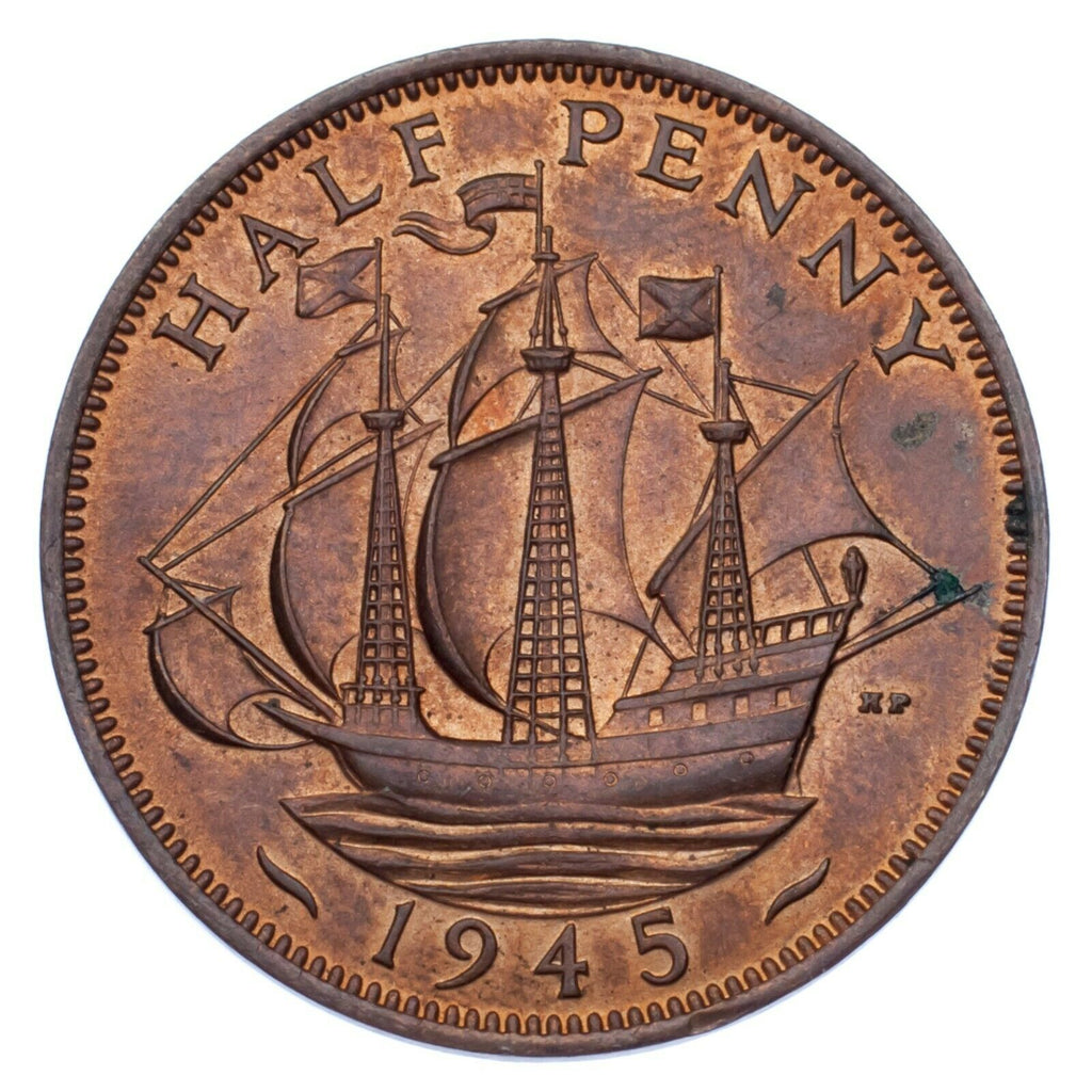 Great Britain 5-Coin Set // Pre-Decimal Coinage // Farthing Halfpenny Threepence