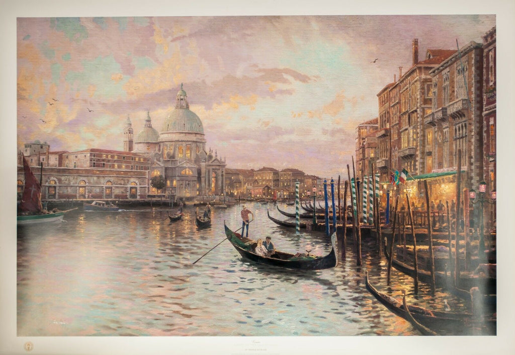 "Venice Sunset on the Grand Canal" by Thomas Kinkade Signed LE on Paper 516/4850