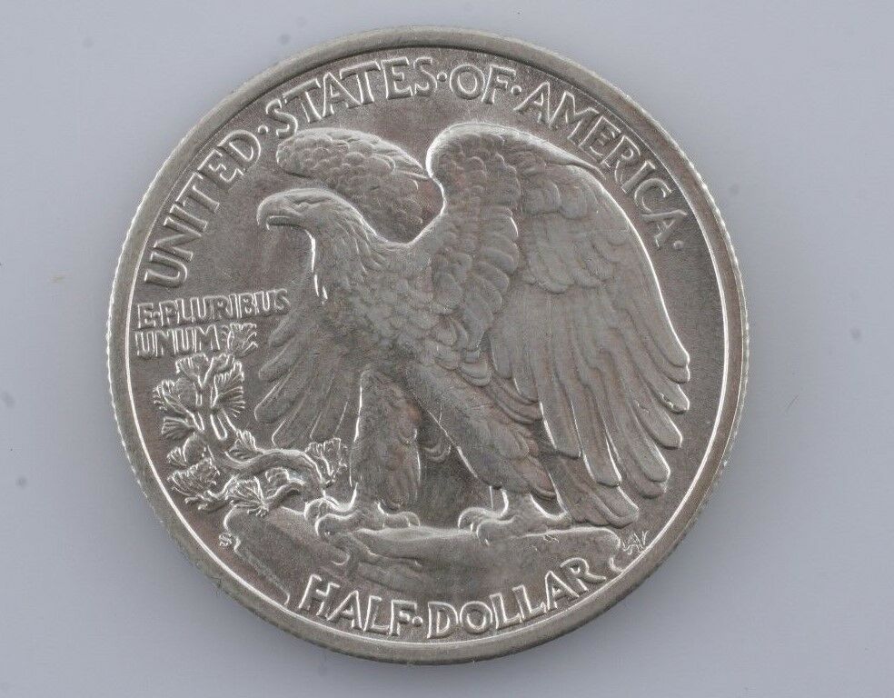 1945-S Walking Liberty Silver Half Dollar 50c (BU) Brilliant Uncirculated