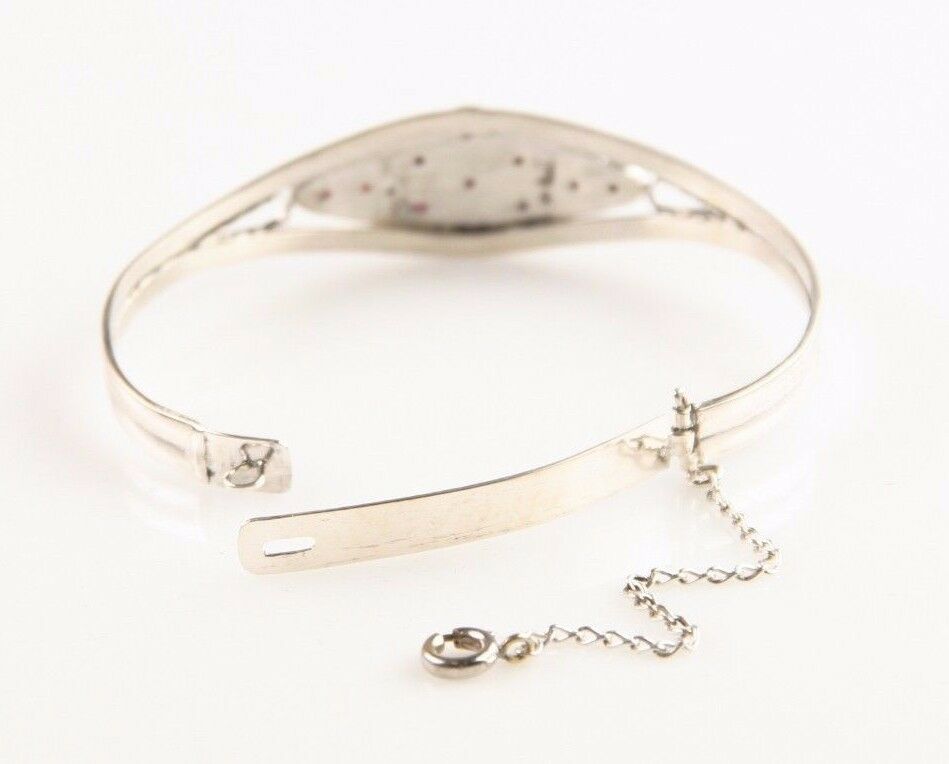 Vintage Silver Amethyst Cabochon "Flower Teardrop" Necklace and Bracelet Set