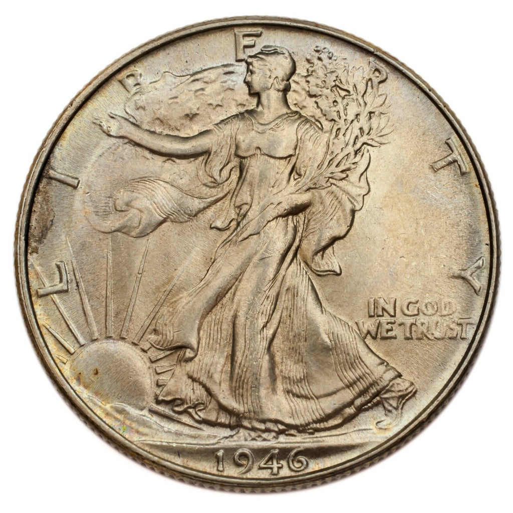 1946 Silver Walking Liberty Half Dollar 50C (Gem BU Condition)