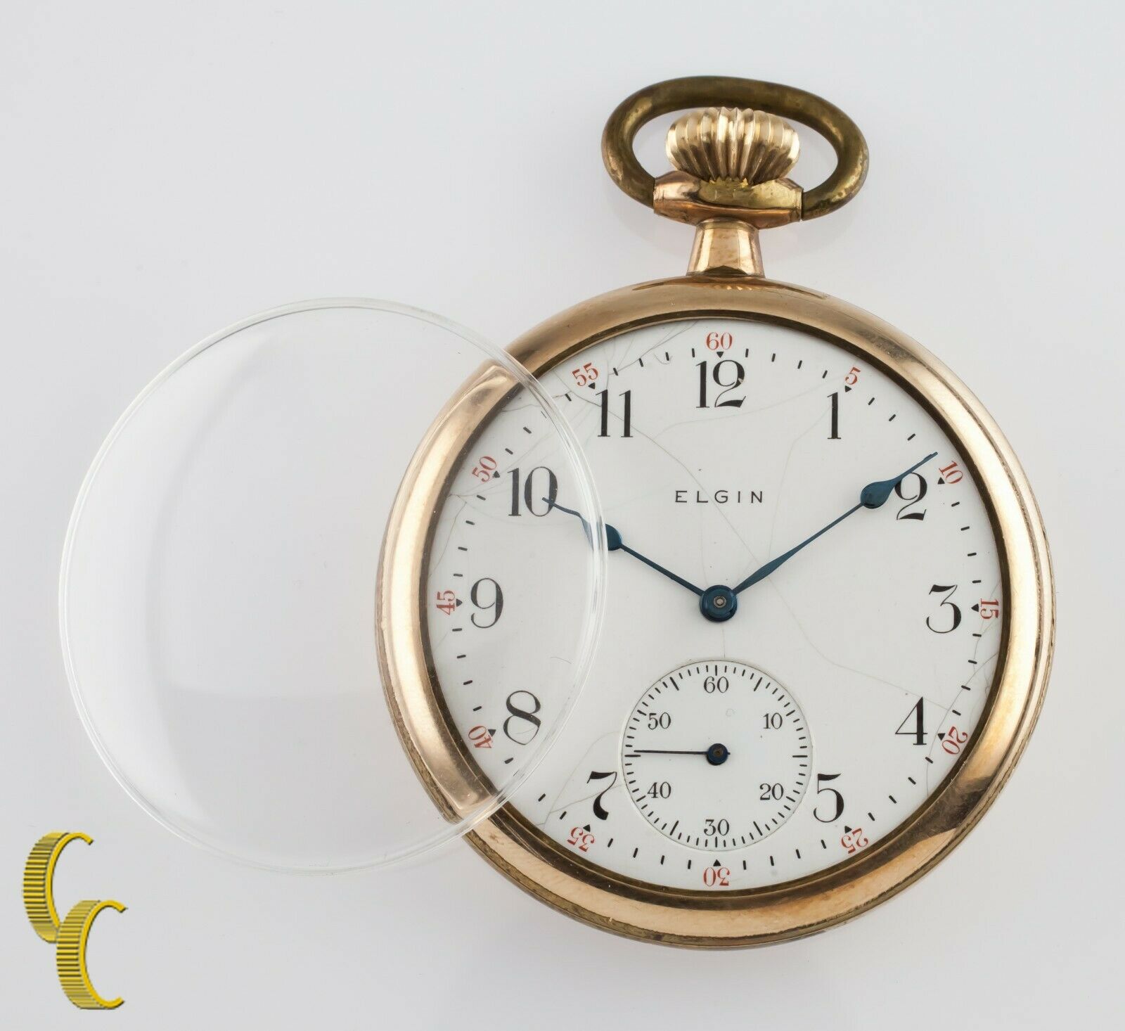 Gold Filled Elgin Antique Open Face Pocket Watch Gr 291 16S