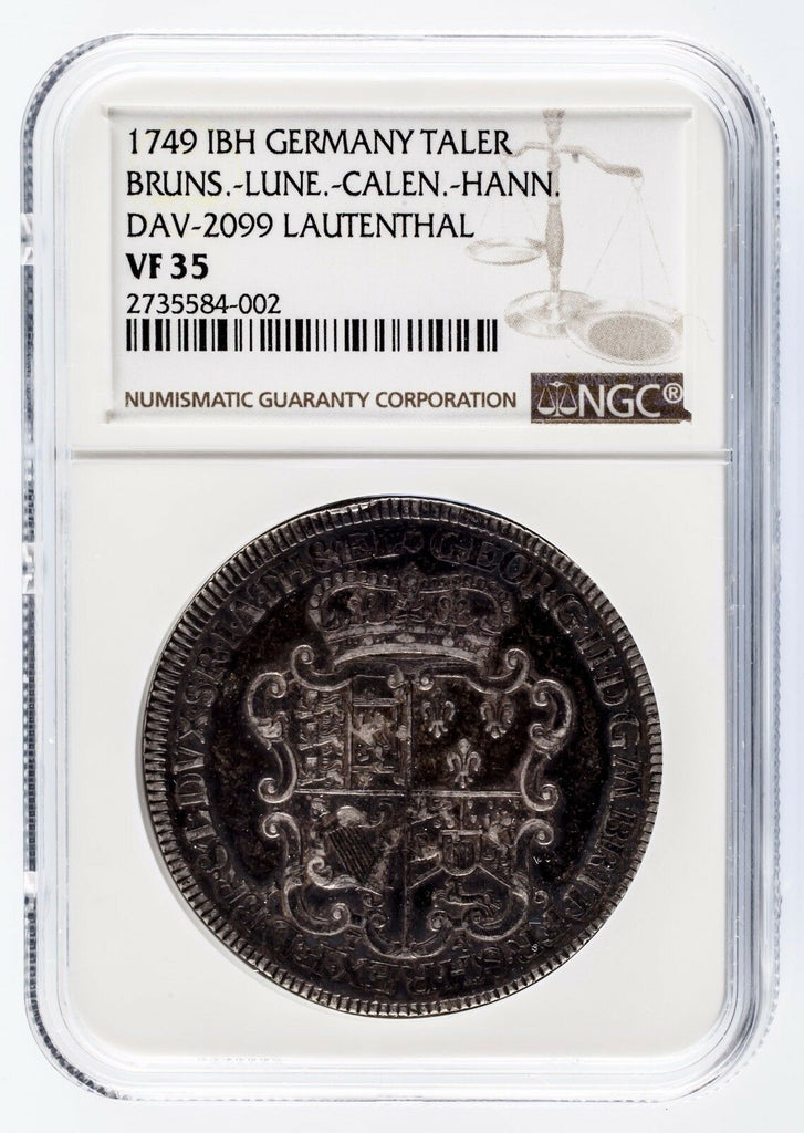1749 IBH German States Taler DAV-2099 Lautenthal Graded by NGC as VF-35