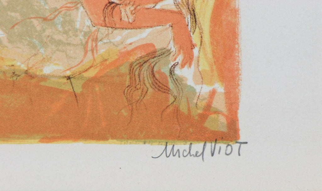 "Nude #1" By Michel Viot Lithograph On Paper Limited Ed. of 50 13" x 9.5''