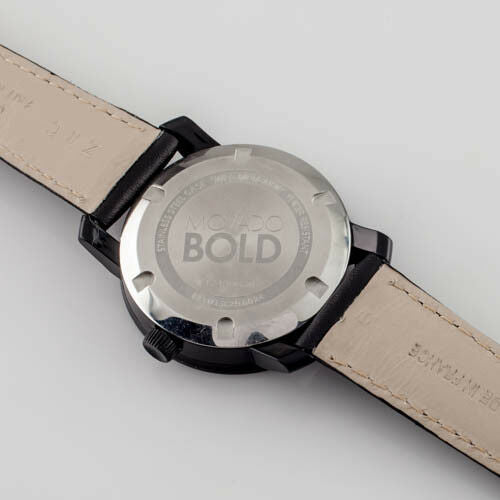 Movado Unisex Bold Quartz Watch w/ Crystal Noon Marker 3600086