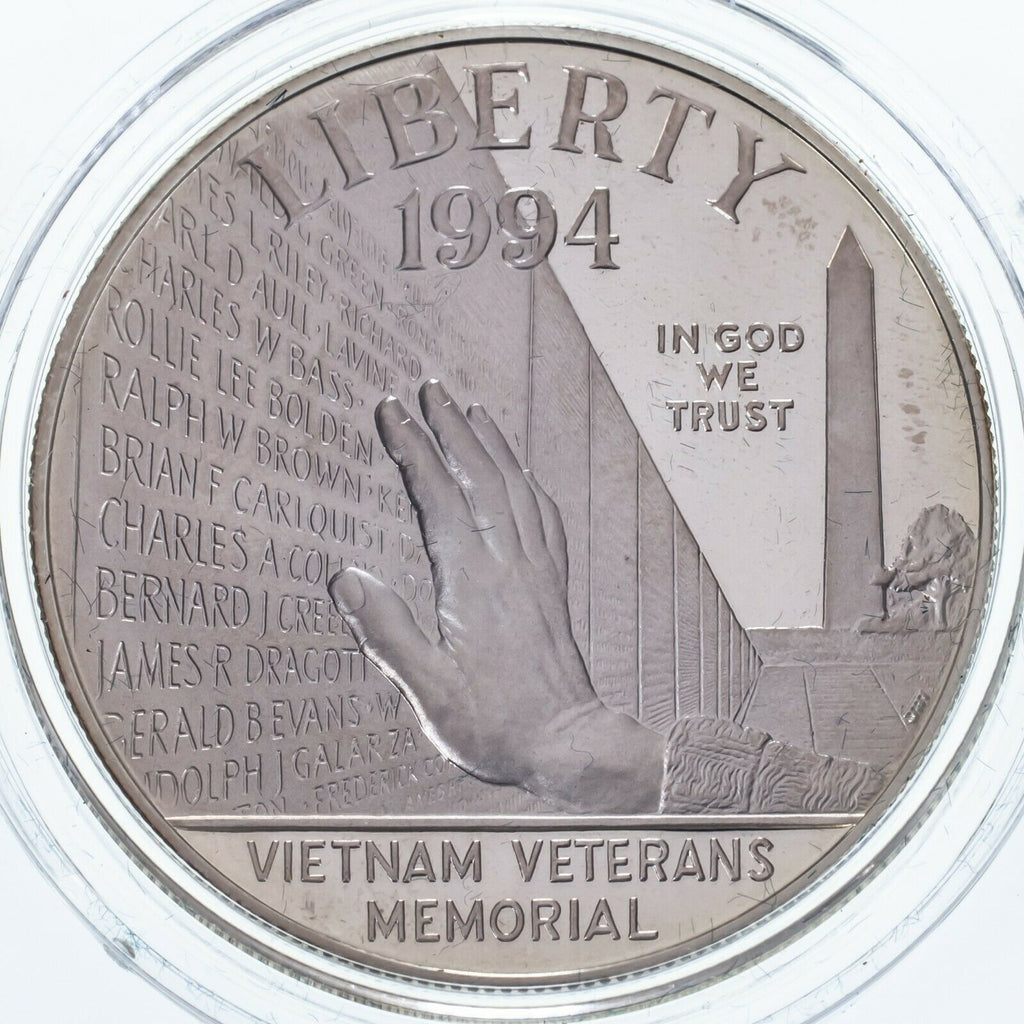 1994 US Veterans Commemorative Silver Proof Set w/ Box and CoA