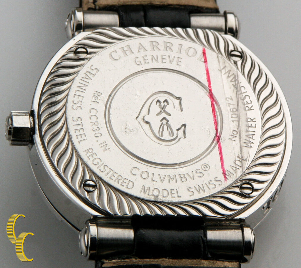 Charriol Stainless Steel Women's Colvmbvs Quartz Watch w/ Diamond Bezel