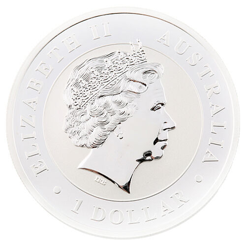 2012 Australian Kookaburra 1 oz. 999 Silver $1 BU Coin Queen Elizabeth II