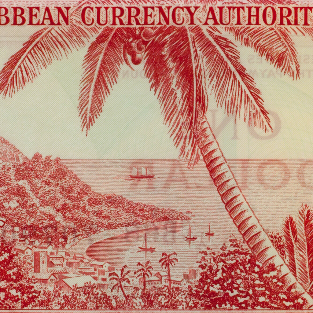 1965 East Caribbean Currency Authority $1 Note Pick #13e Uncirculated