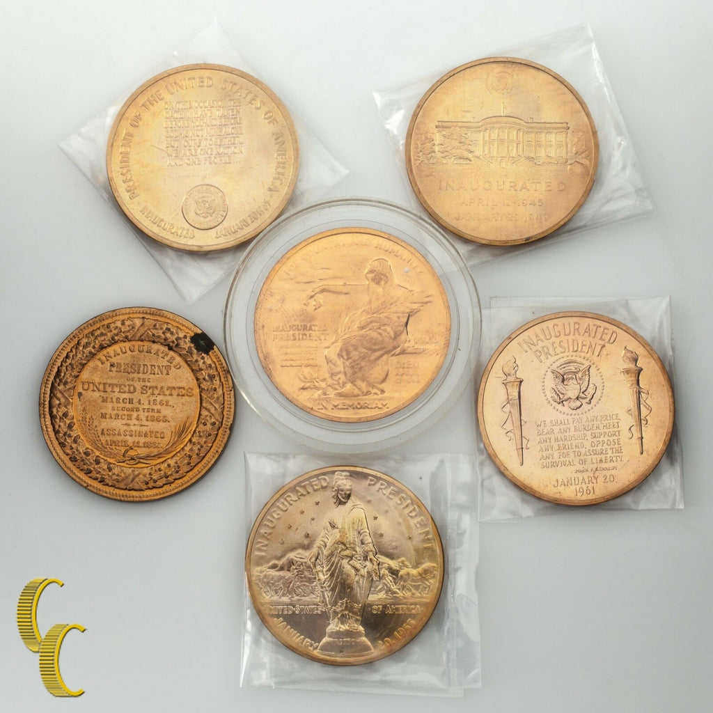 US President Mint Medals Lincoln, Johnson, Eisenhower, JFK, Truman, Roosevelt