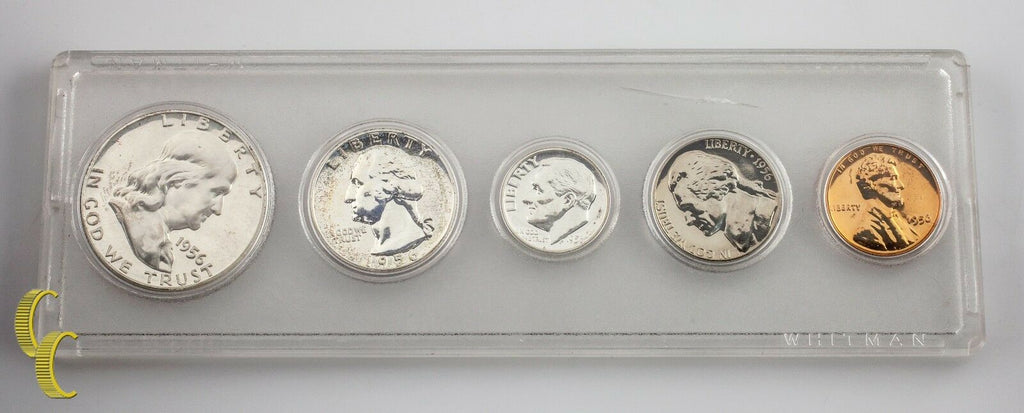 1956 US Proof Set Franklin Washington Jefferson Roosevelt Lincoln 5 pc Coins