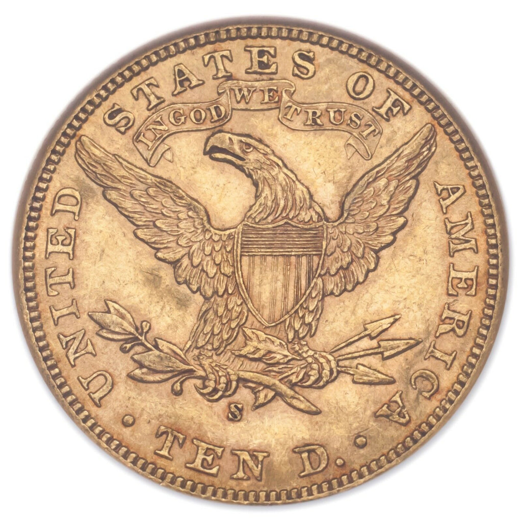 1907-S G$10 Gold Liberty Head Graded by NGC as AU-58! Released by GSA!