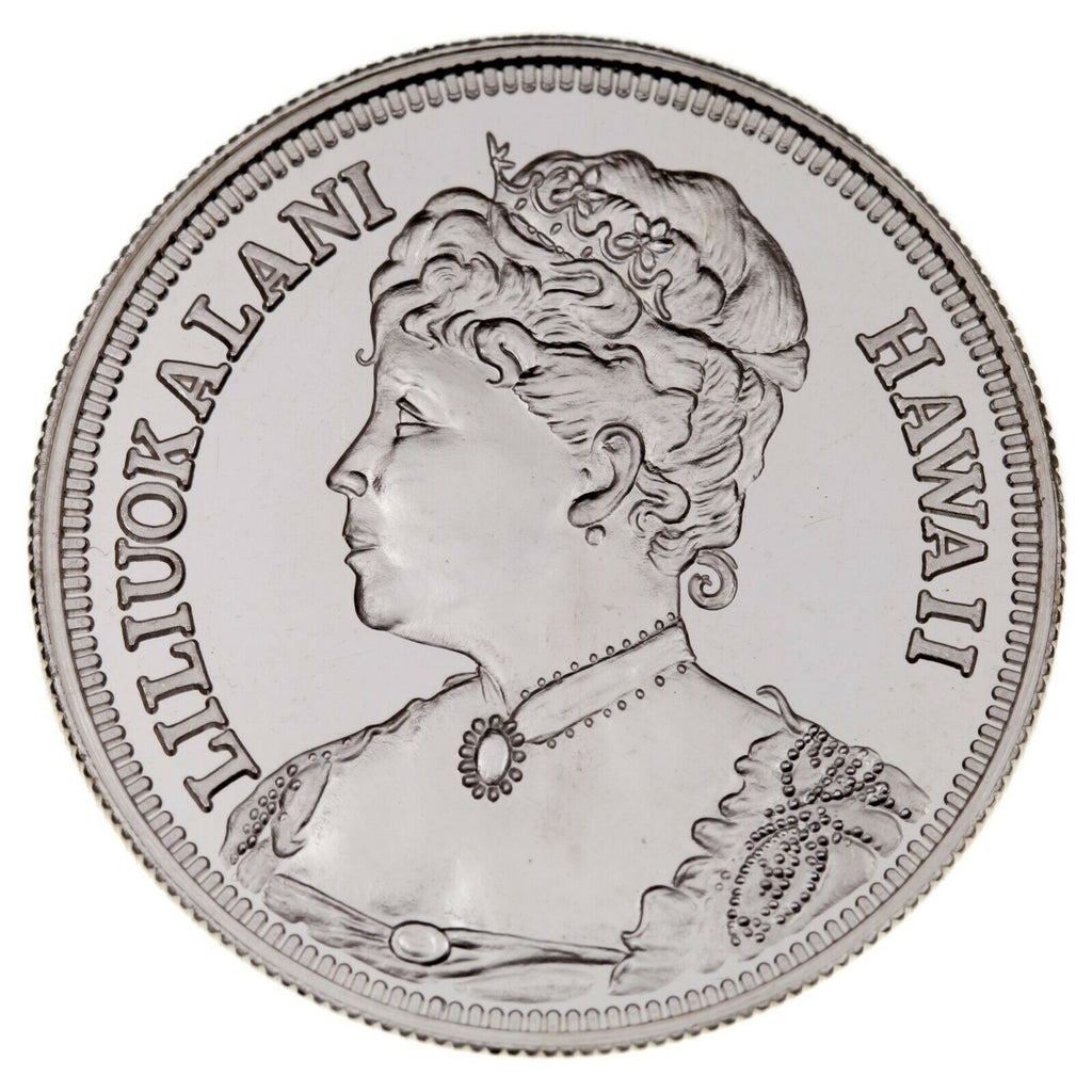 Hawaii Pacific Mint Medalion 1oz Silver Dollar Theme Liliuokalani Akahi Dala X12