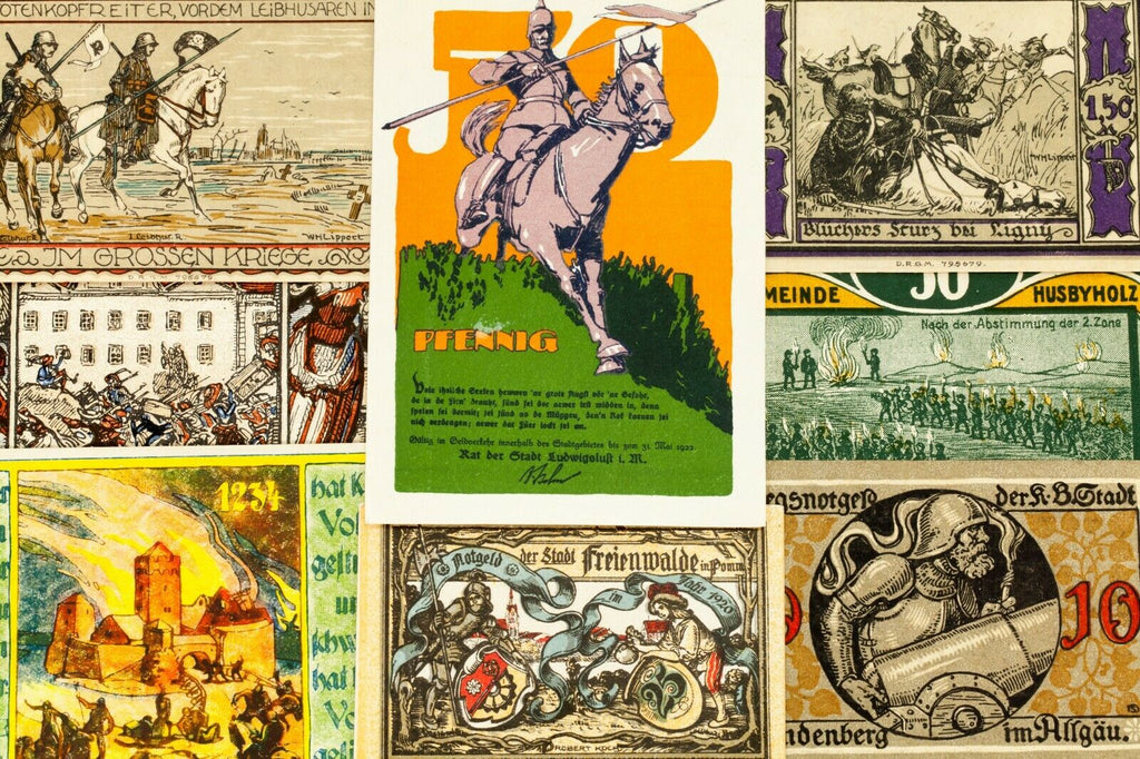 1920's Germany Notgeld (Emergency Money) 25pc - Arnstadt, Heinsberg, Husbyholz