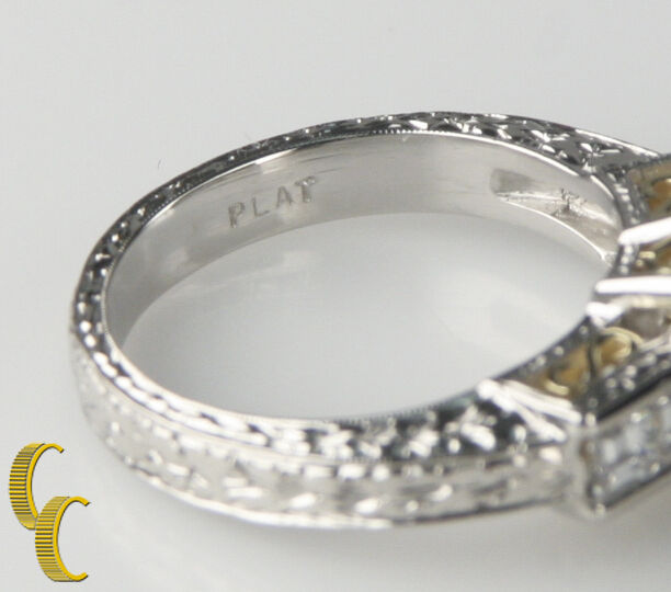 1.65 carat Emerald-Cut Diamond Platinum Engagement Ring Size 5.25  GIA certified