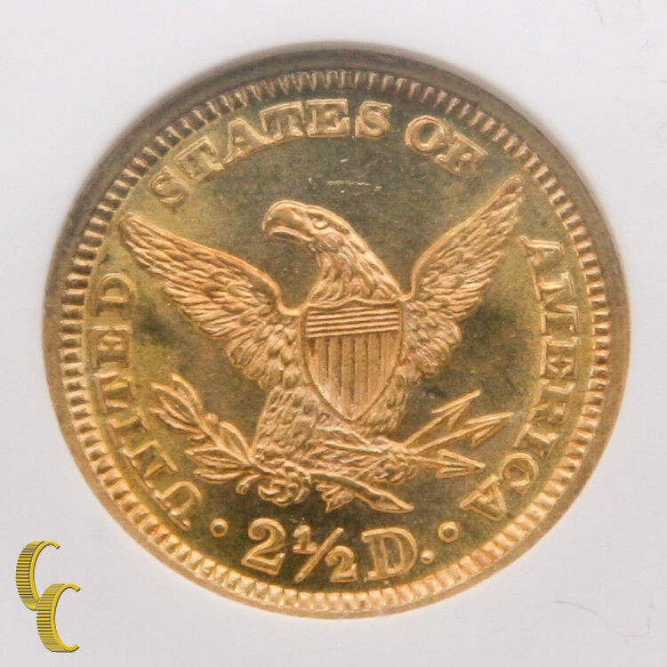 1894 $2.50 Quarter Eagle Liberty Head Gold Coin Graded by NGC as MS-65