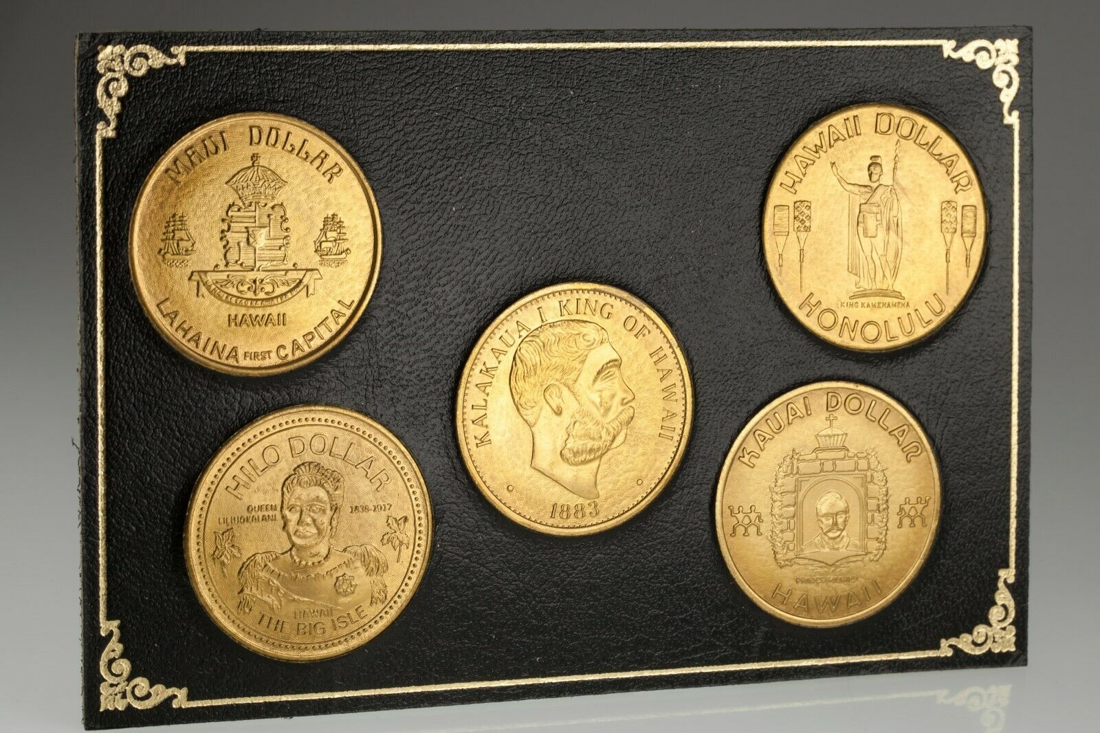 Coins of Hawaii Token Dollar Set in Original Frame and Sleeve