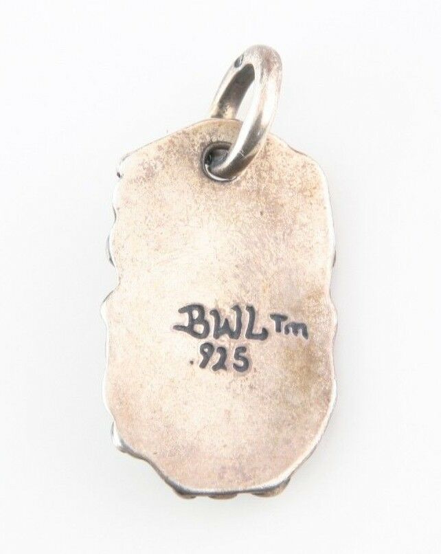 Sterling Silver Bill Wall Wave Dog Tag w/ C Cross Nice Condition DT608 17.9 g