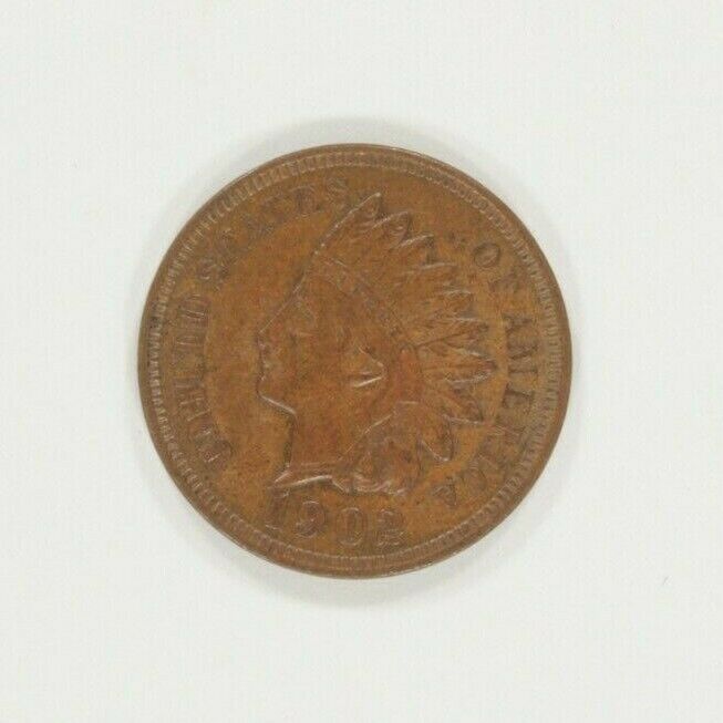 1902 Indian Cent in BU Condition, Brown Color, Nice Eye Appeal & Luster