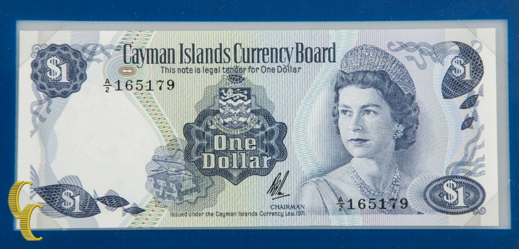 1971 $1 Cayman Islands Currency Board Uncirculated Banknotes of all Nations
