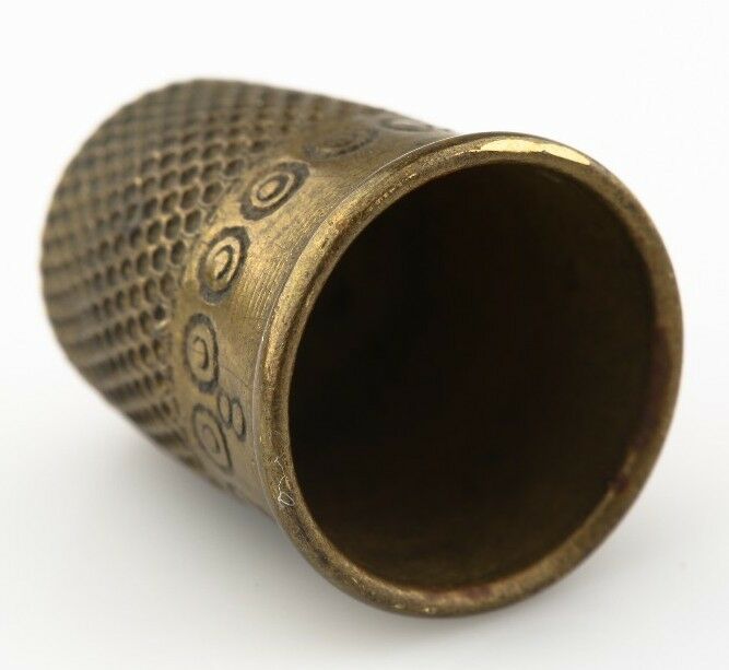 Vintage Brass Thimble Dimpled and Engraved with "England"
