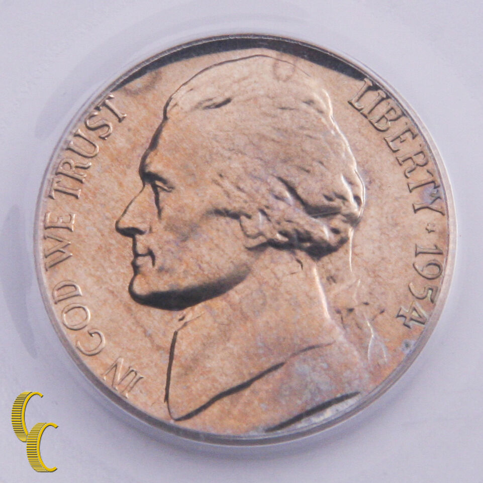 1954 Jefferson Nickel 5¢ Grade by PCGS PR 67 CAMEO Green Vintage Holder!