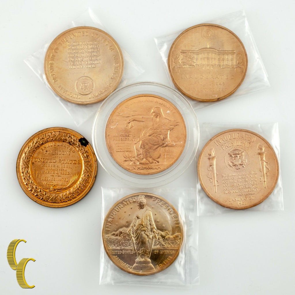 US President Mint Medals Lincoln, Johnson, Eisenhower, JFK, Truman, Roosevelt