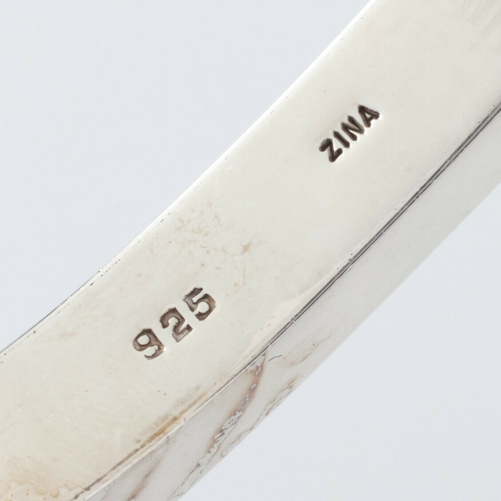 Zina Sterling Silver Modernist Bangle Bracelet