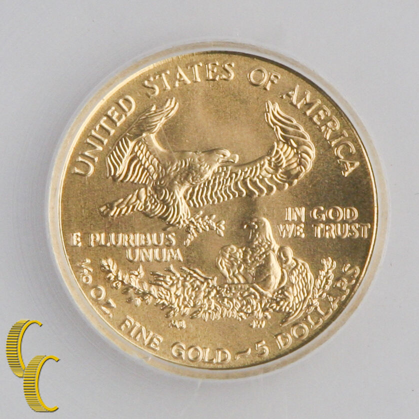 2001 1/10 ounce $5 American Eagle Gold Coin MS-69 Graded by ICG Gold Bullion