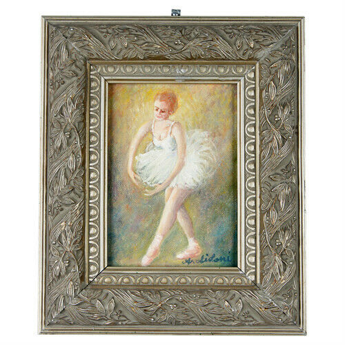 "Ballerina #1" By Anthony Sidoni Signed Oil on Canvas 11 3/4"x9 3/4"