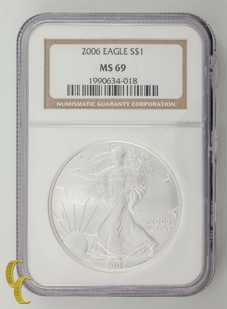 2006 Silver 1 oz American Eagle $1 NGC Graded MS69