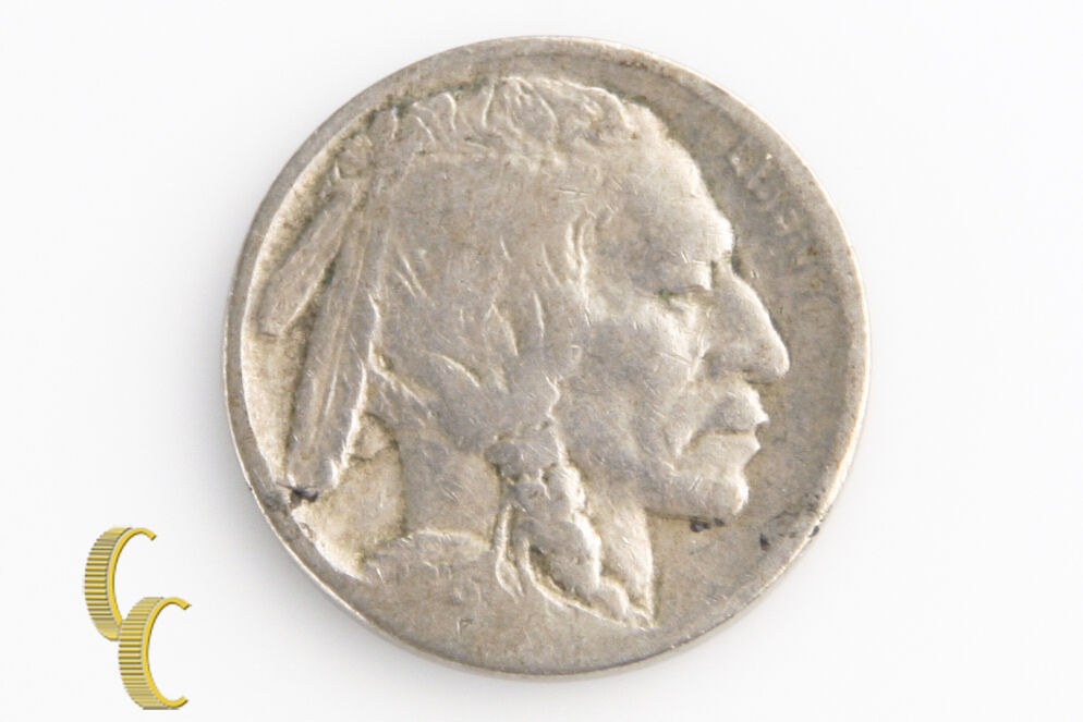 1913-D 5¢ $.05 Type 2 Buffalo Nickel Good Condition, Natural Color & Nice Detail
