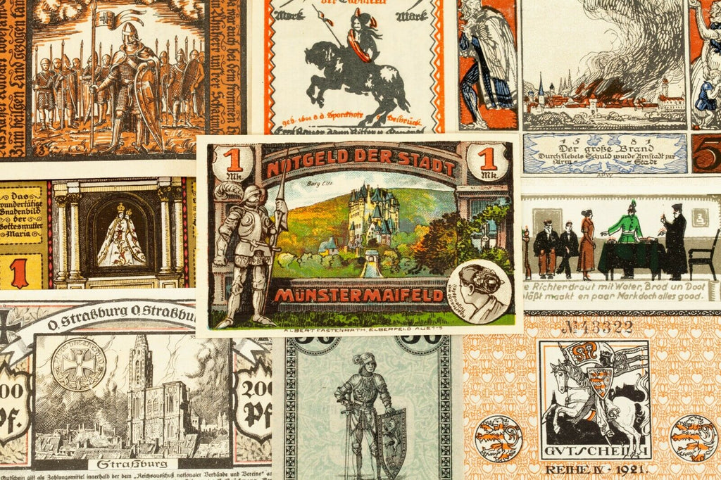 1920's Germany Notgeld (Emergency Money) 25pc - Arnstadt, Heinsberg, Husbyholz