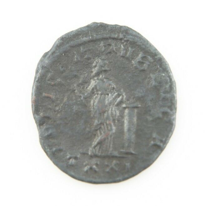 283 AD Imperial Roman Billon Antoninianus VF Carinus Ticinum Felicitas S#12343