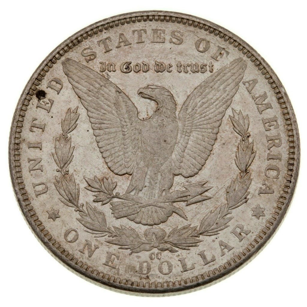 1891-CC $1 Silver Morgan Dollar in AU Condition, Strong AU, Some Light Toning