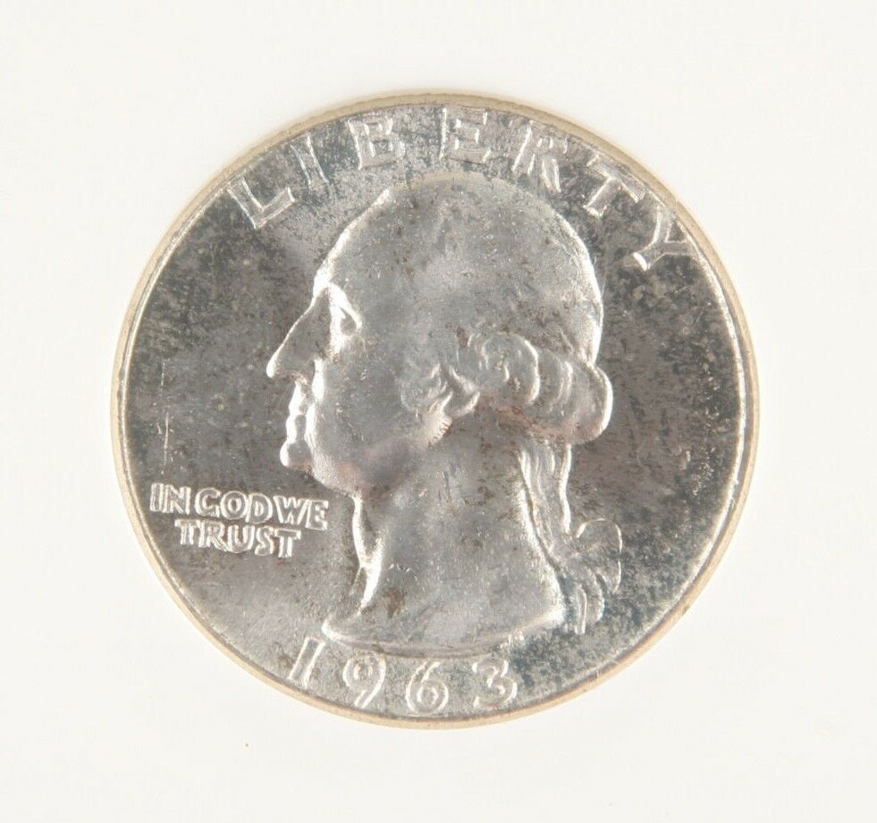 1963 25¢ Double Die Obverse FS-023 Washington Quarter Graded as MS-64 by ANACS