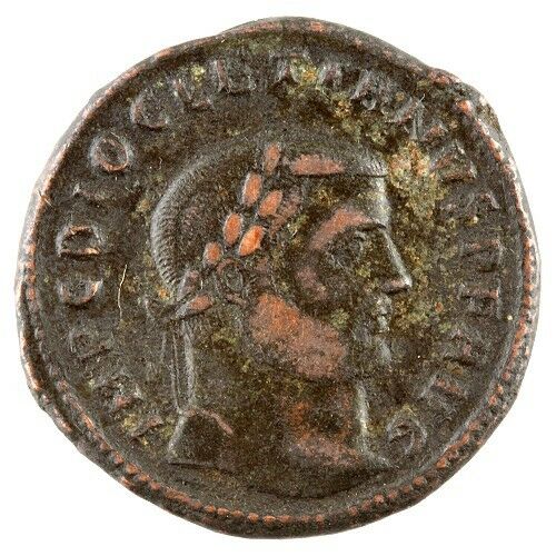 284-305 A.D. ANTIOCH MINT AE FOLLIS ROMAN COIN FEATURING EMPEROR DIOCLETIAN