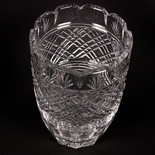 Waterford Crystal 8" Vase Beautiful Design, Fluted Edge, Great Condition!