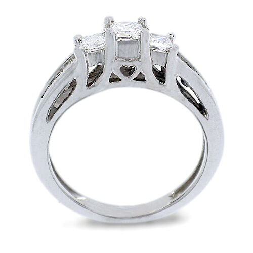 14k White Gold Ladies Cathedral Diamond Unity Ring Beautiful Gift for Her!