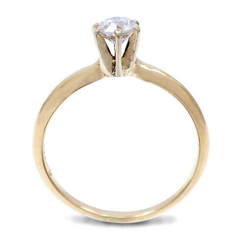 14KT Yellow Gold VS2 Diamond 0.43ct Solitaire Engagement Ring